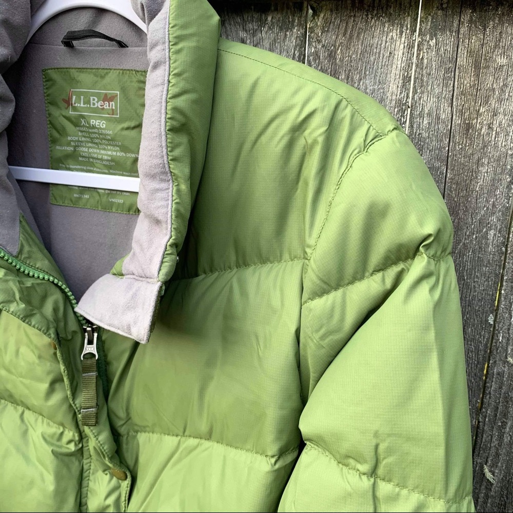 L.L. Bean Green Puffer Jacket